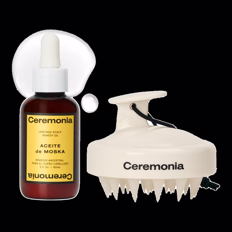 Ceremonia Scalp Power-Duo (Aceite de Moska + Scalp Massager)